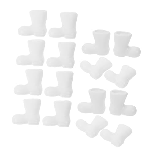TOPBATHY Paquete de Botas de Papá Noel Decorativas en Miniatura Accesorio Navideño Zapatos en Miniatura para Casa de Muñecas Zapatos de Papá Noel de Plástico para Navidad