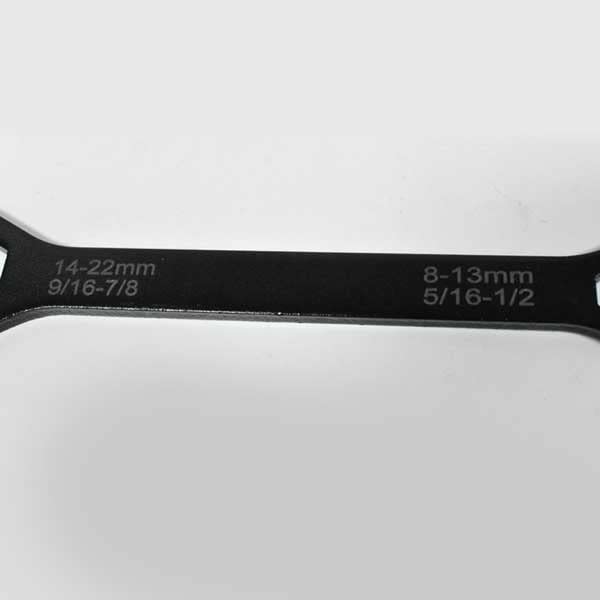 HADWAO Clé universelle, haute dureté, clé à molette, gamme d'utilisation, 0,3 - 0,9 pouces (8 - 22 mm), compacte, multifonction, clé magique, résistante à la rouille, clé double face, clé universelle,