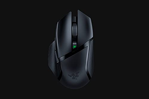 Razer-Basilisk-X-HyperSpeed--Raton-inalambrico-para-juegos-Raton-Gaming-con-tecnologia-Razer-HyperSpeed-inalambrico-sensor-optico-5G-y-6-botones-configurables-libremente-Negro