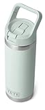 YETI Rambler Botella con pajita de acero inoxidable aislada al vacío con tapa...