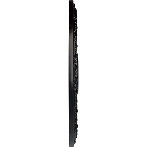 Image of Ekena Millwork CM18RABLF Raymond Ceiling Medallion, Jet Black