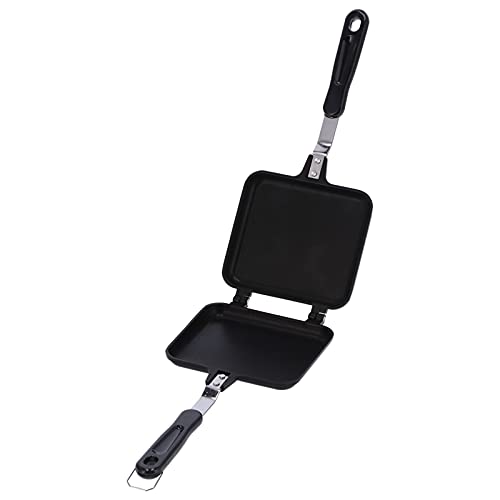 Pancake Pan,Double Sided Frying Nonstick Pan Non-Stick Foldable Grill Frying Pan for Bread Toast Breakfast Skillet Grill