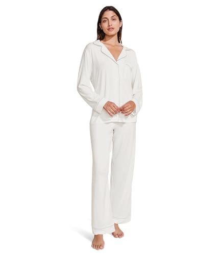 Eberjey Gisele - PJ Set White/Ice Blue SM