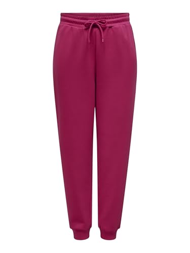 Pantalon ONLY Onplounge Life Hw Reg SWT PNT en molleton doux et taille haute ajustée