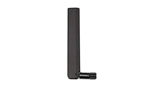 Alda PQ 2.4/5.0/6.0 GHZ, Wifi 6E, ISM, ZigBee, SigFox, LoRa, pliable, antenne, connecteur RP-SMA/M, montage sur connecteur, gain de crête de 4,1 dBi en Wifi 2.4 GHz, noir, Forme de construction: Blade Cover