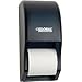 Palmer Fixture Plastic Standard Double Toilet Tissue Dispenser - Two 5-1/4" Rolls, Smoke Gray/Beige