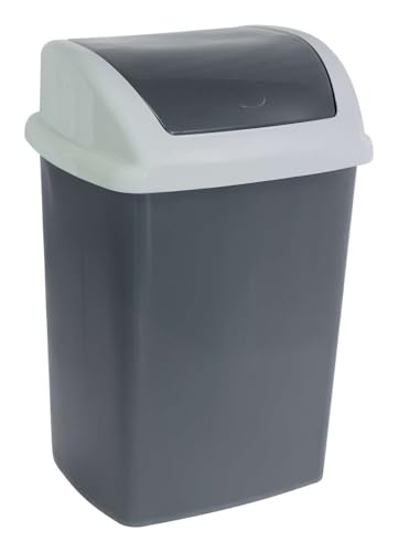 Basurero MAUL con tapa basculante 24 L gris oscuro