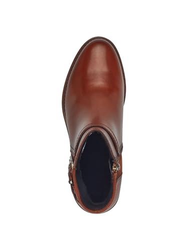 Tamaris Damen Stiefelette Blockabsatz bequem; COGNAC, EU 37 – Ansicht 2