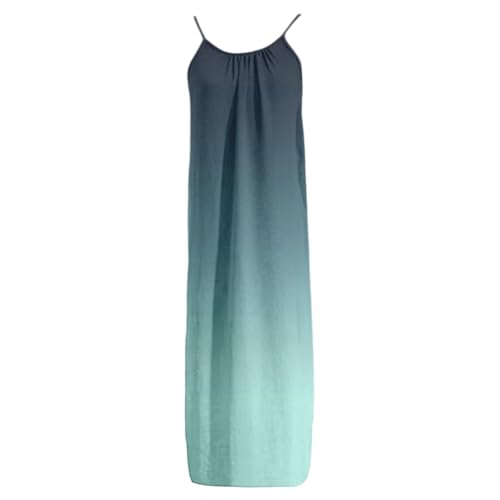 Image of HTHLVMD Backless Cami Dress Summer Dresses for Women 2026 Spaghetti Strap Dresses Womens Solid Color Backless Cami Dress