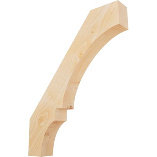 Ekena Millwork BRC04X26X32BOA00RDF 4"W x 26"D x 32"H Balboa Rough Sawn Knee Brace, Douglas Fir