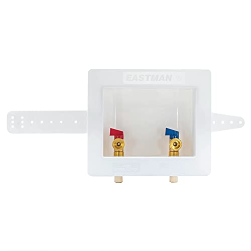 Eastman 1/2 Inch Cpvc Connection, White Center Drain Washing Machine Outlet Box, 60249 #TOP3