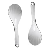 ARTIBETTER 2 Stück Reislöffel: Antihaftbeschichteter Servierlöffel aus hitzebeständigem PP - Stabiler Küchenlöffel für Reis & Speisen, Weiß