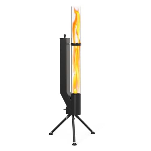 Onlyfire Chimenea Exterior, Estufa de Pellets para Jardín y Patio, Brasero Exterior