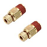 1/4" NPT Air Compressor Tank Drain Cock X2 pieces Screw Type