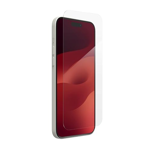 Image of ZAGG Glass Elite iPhone 15 Plus Screen Protector - 5X Stronger with Reinforced Edges, Scratch & Smudge-Resistant Surface, InvisibleShield, Easy to Install