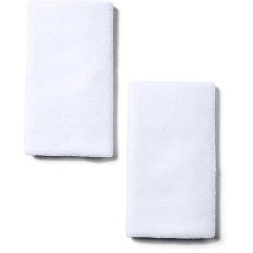 image for Under Armour Unisex-Adult 6-inch Performance Wristband 2-Pack , White 