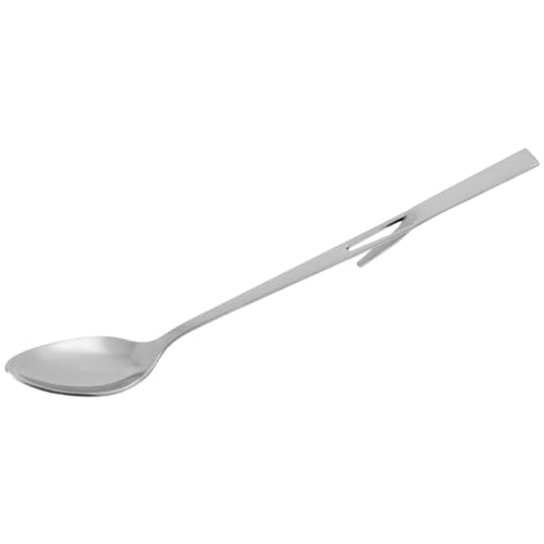 Fackelmann Cuillère longue, 1 x cuillère, Acier inoxydable, 19,5 cm, Cuillère pour Latte Macchiato