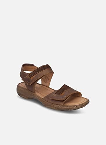 Josef Seibel Women's Debra 19 2 Strap Casual Sandal Brown 38 Medium EU | Image 7
