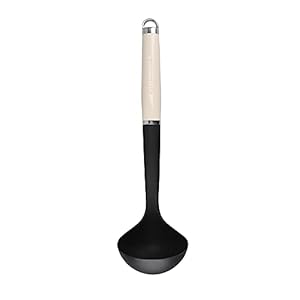 KitchenAid Pollepel, 35 x 29 x 136 mm, Roestvrij Staal – Amandel Crème