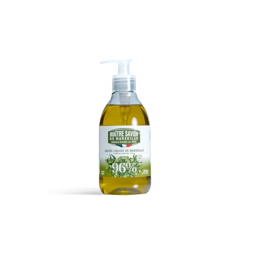 Maître Savon de Marseille - Jabón Líquido de Marsella con Aceite de Oliva - 300ml - Limpiador Suave - 96% de Ingredientes Naturales