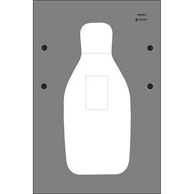 100 Pk, Omaha (Ne) Pd Q Target Feature Shaded Neck Line Dividing The Head & Torso Scoring Areas Plus Shaded 4