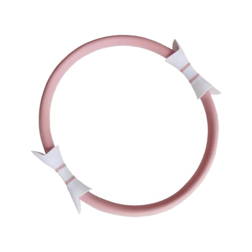 GkgWuxf Anillo de pilates para mujer, aro de pilates de resistencia, anillo de fitness ligero, equipo de ejercicio de doble agarre, accesorios de yoga para muslos y brazos