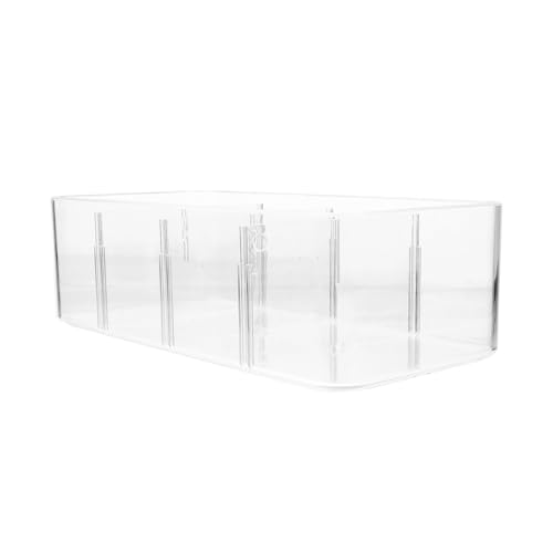 JECOMPRIS Organizador de Interior Ropa Interior Transparente con Compartimentos Caja Apilable para Calcetines y Sujetadores Almacenaje para Armario y Reutilizable y Resistente