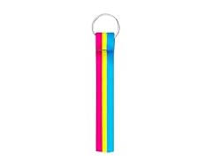Pansexual Flag Lanyard Keychain