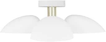 Generation Lighting-Ellen Collection -Jane-Three Light Flush Mount-Matte White Finish