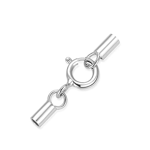 Adabele SS148-1 (5PC) 5Pcs Adabele 925 Sterling Silver End Cap Clasp Tarnish Resistant Rhodium Plated For 1Mm (0.04 Inch) Leather Cord Beading Wire Thread For Jewelry Making Ss148-1 cover
