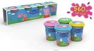 Pack of 4 Plasticine Bottles 4 x 140 gr Peppa Pig, SB-B-8187