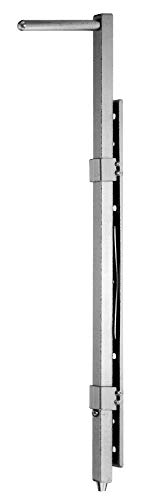 Alberts 416805 Bodenschieber | für Holz- oder Metalltore | galvanisch blau verzinkt | 500 mm