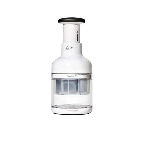 Compatible con picadora manual de verduras mango antideslizante, herramienta corte y rebanado ajo for cocina