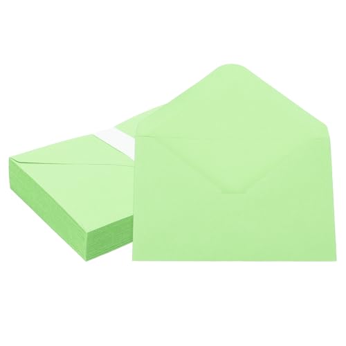 Sobres para tarjetas de 6x4 pulgadas PATIKIL verde claro evitan transparencias en envíos de boda