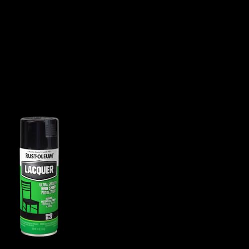 Rust-Oleum 1905830 Specialty Lacquer Spray Paint - Gloss Black (312 grams/Can)