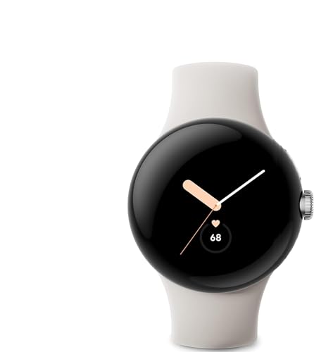 Image of Google Pixel Watch 41mm Smartwatch with LTE WiFi, GPS, BT and Heart Rate Monitor in Bulk Packaging (Silver Chalk Active)