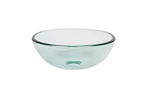 Novatto Klares Glas Tischwaschbecken 30,5 cm