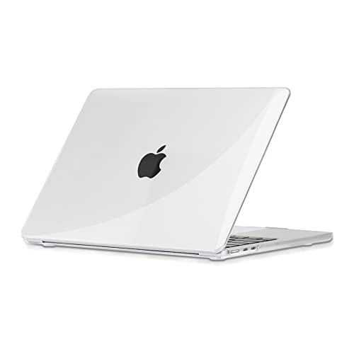 Arisase Funda rígida para MacBook Air M2 Chip 13.6 Pulgadas 2022 Released (Modelo: A2681) Accesorios Protectores para Laptop (cristalino) Cover