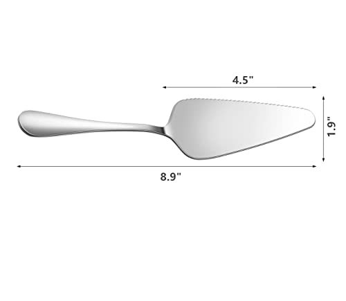 Alitopo Pie Servers, Stainless Steel Dessert Pastry Pie Cake Servers For Celebration Party Wedding Home Or More, Silver (8.9Inch) #TOP1