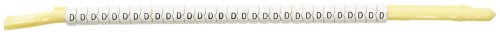 SCN18-D Black on White, Wire Marker Clip Sleeves (50 Clips)