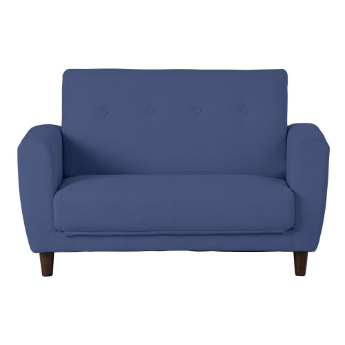 ソファーベッド ソファー2人掛け 肘付き3つ折り 折りたたみ コンパクト3つ折り 一人暮らし おしゃれ 脚付き北欧 (ブルー)