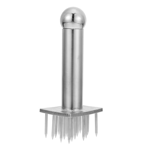 INOOMP Strumento Inteneritore Carne in Acciaio Inossidabile con Aghi per Ammorbidire Bistecche Maiale Pollo e Utensile da Cucina Domestica Ergonomico e Facile da