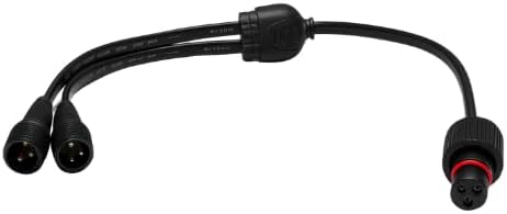 3-Pin IP68 Y Splitter – Specifically Designed for Govee Permanent Outdoor Lights Pro (H706A, H706B, H706C) – Waterproof Cable Connector for Roofline, Eaves, and Outdoor Holiday Lighting