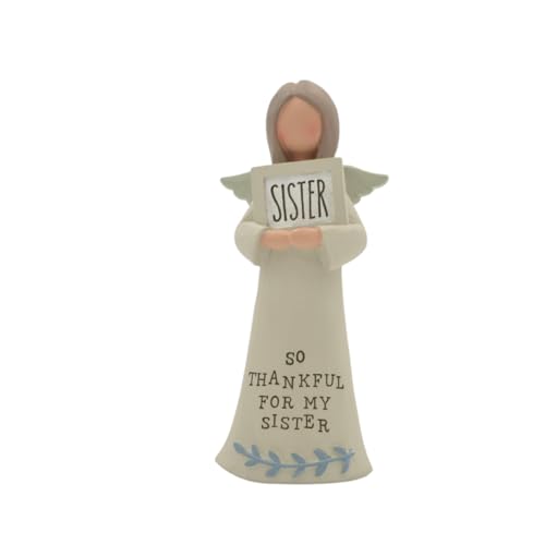Blossom Bucket Feather & Grace Hand Painted Resin Decorative Figurine - Frame Sister Frame