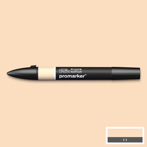 Image of Winsor & Newton Promarker, Alcohol Based Markers, Blush (O729), Double Tipped Drawing Marker for Artists, Graphic Designers, Illustrators - Chisel & Fine Twin Tip, Streak Free Coverage