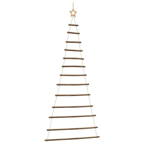 vidaXL Albero di Natale sospeso con stella superiore 86x180 cm Ramo