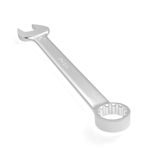 Image of Groz Combination Spanner 23 mm, Length260 mm | DIN 3113 Standards | Chrome Vanadium, Matt Satin Chrome Combination Wrench Tool | CSP /DIN /23G
