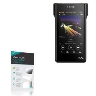 BoxWave Screen Protector Compatible with Sony NW-WM1A - ClearTouch Crystal Privacy (2-Pack), Privacy Screen Protector Flexible Film Clear