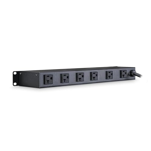 Image of CyberPower CPS1220RM Basic PDU | 100-125V /20A, 12 Outlets, 15ft Power Cord, 1U Rackmount