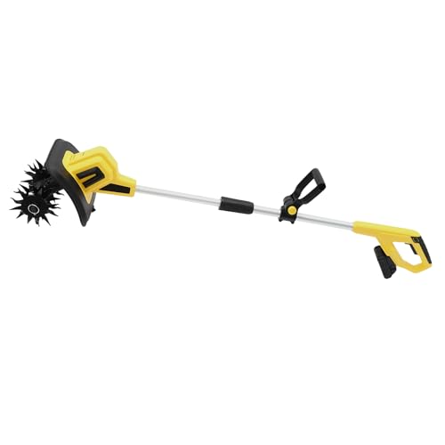 CheriMuMu 20V Cordless Handheld Garden Tiller with Battery